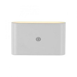 Obrázek pro produkt LED nástěnné svítidlo na baterie AKKU-ZIDDY, bílá, IP44, nabíjecí, pohybové čidlo, 3000K - JUST LIGHT