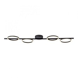 Obrázek pro produkt Kolekce Schöner Wohnen LED stropní svítidlo MINI RITUS, černá, stmívatelné, krokově stmívatelné, 3000K - JUST LIGHT