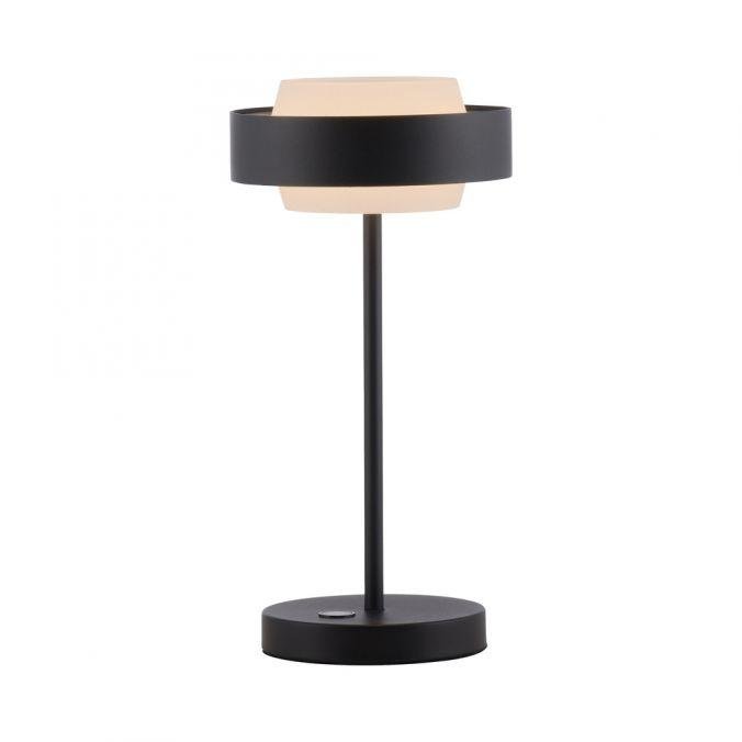 LD 14133-18 Kolekce Schöner Wohnen LED stolní lampa Elmo černá dotykový stmívač, 3000K - JUST LIGHT
