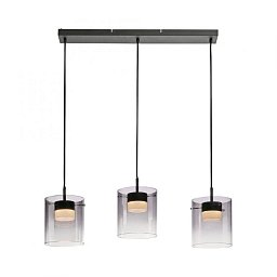 Obrázek pro produkt LED závěsné svítidlo černé 3-ramenné do jídelny, krokově stmívatelné, 3000K - JUST LIGHT