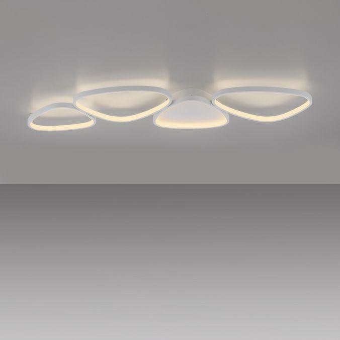 LD 14039-16 Kolekce Schöner Wohnen LED stropní svítidlo PEBBLES, bílá, stmívatelné, podlouhlé, krokově stmívatelné, 3000K - JUST LIGHT (obrázek 5)