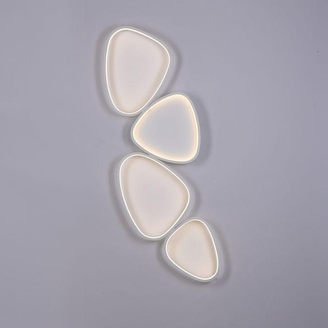 LD 14039-16 Kolekce Schöner Wohnen LED stropní svítidlo PEBBLES, bílá, stmívatelné, podlouhlé, krokově stmívatelné, 3000K - JUST LIGHT (obrázek 9)