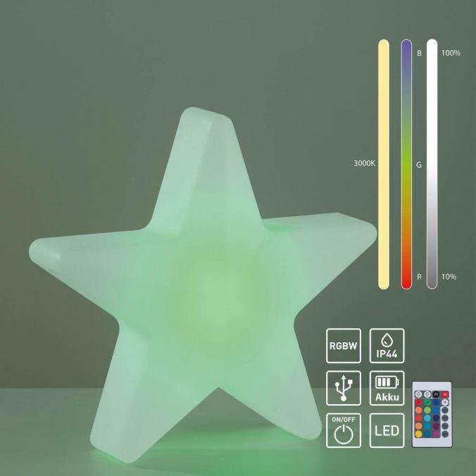 LD 19290-16 LED bateriové svítidlo AKKU-STAR, bílá, malé, venkovní, IP44, nabíjecí přes USB, RGB/6000K - JUST LIGHT (obrázek 11)