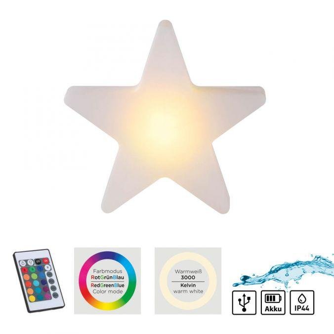 LD 19290-16 LED bateriové svítidlo AKKU-STAR, bílá, malé, venkovní, IP44, nabíjecí přes USB, RGB/6000K - JUST LIGHT (obrázek 12)