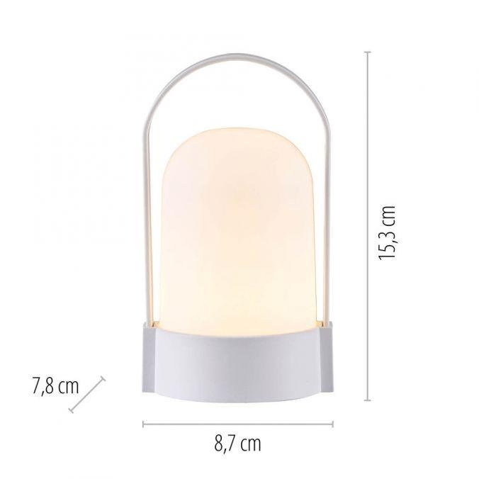 LD 19258-16 LED bateriové svítidlo AKKU-JAN, bílá,, 3000K - JUST LIGHT (obrázek 4)
