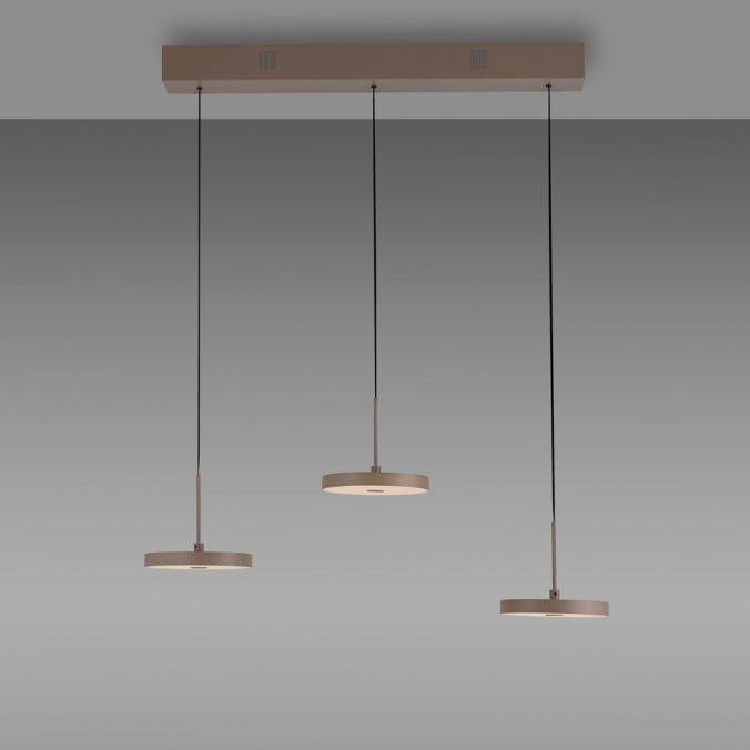 LD 13141-39 LED závěsné svítidlo PLATA, písková barva, 3-ramenné, stmívatelné, Comfort Lift, krokově stmívatelné, 3000K - JUST LIGHT (obrázek 4)