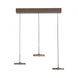 Obrázek pro produkt LED závěsné svítidlo PLATA, písková barva, 3-ramenné, stmívatelné, Comfort Lift, krokově stmívatelné, 3000K - JUST LIGHT