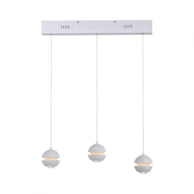 Levně LD 14991-16 Kolekce Schöner Wohnen LED závěsné svítidlo LINI, bílá, 3-ramenné, Comfort Lift, krokově stmívatelné, 3000K - JUST LIGHT