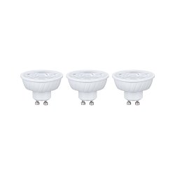 Obrázek pro produkt Standard 230V LED reflektor GU10 Flat 37mm 3x4,9W 2700K bílá - PAULMANN