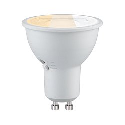 Obrázek pro produkt Standard 230V LED reflektor GU10 Dip Switch 4,6W 2700 - 4000K bílá - PAULMANN