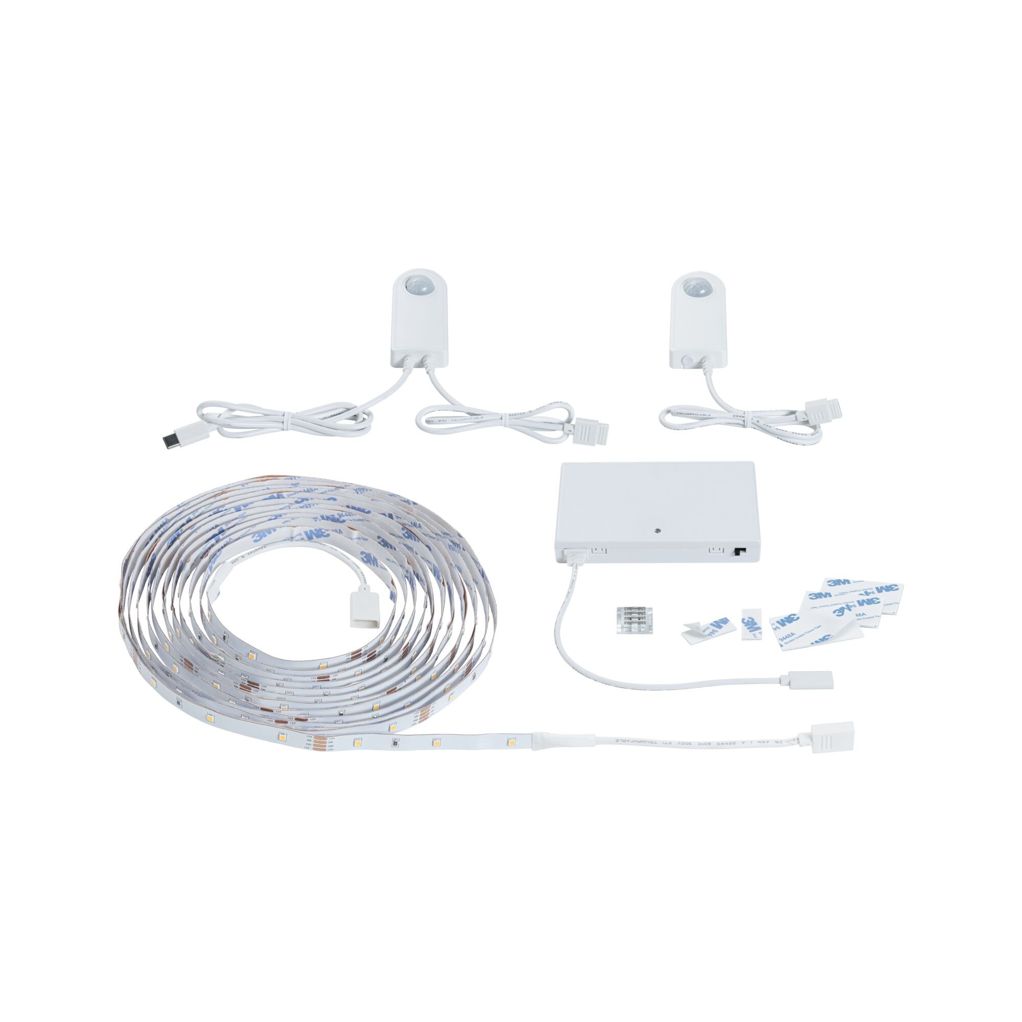 P 71120 LED Stair Strip senzor sada 5m soumrakové a pohybové čidlo (IR) 5m 5W 180lm/m 30 LED/m 3000K - PAULMANN