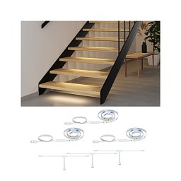 Obrázek pro produkt MaxLED Stair LED Strip prodloužení 3x 0,5m 3x0,3W 64lm/m 2700K - PAULMANN