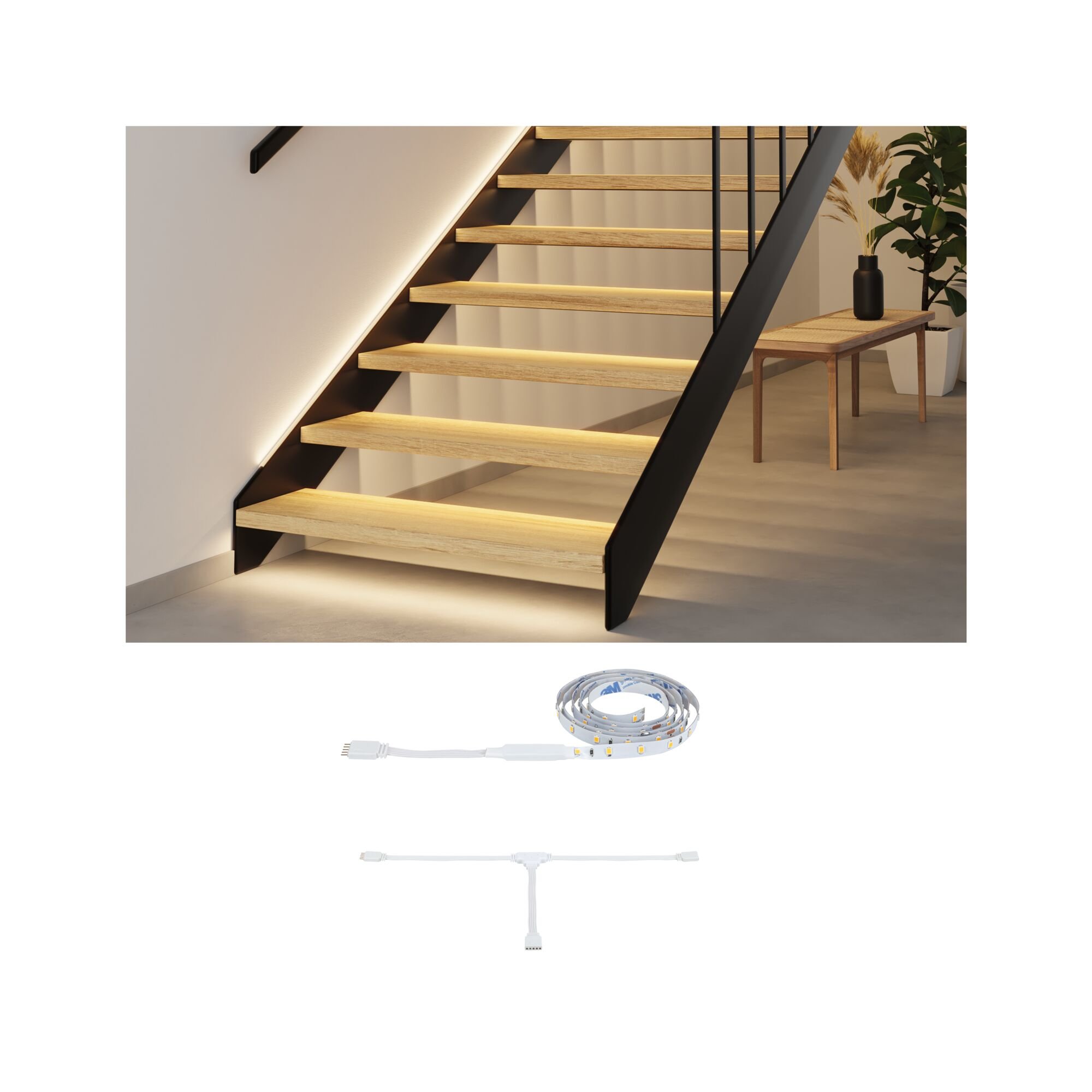 P 71220 MaxLED Stair LED Strip prodloužení 1m 0,6W 2700K - PAULMANN