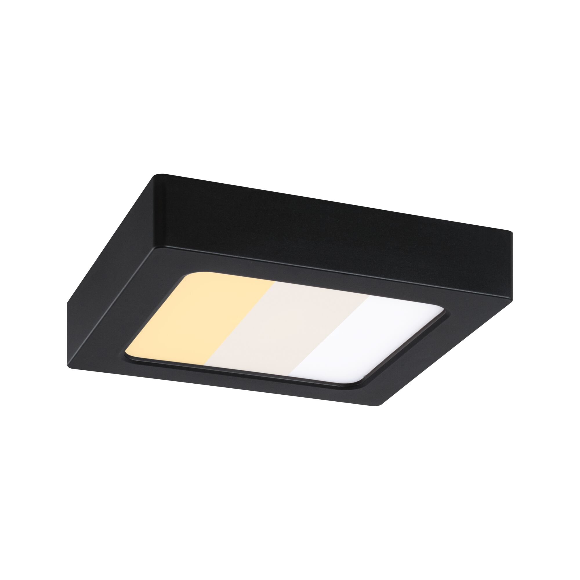 P 71296 LED Panel Abia 2 White Select soumrakové a pohybové čidlo (HF) hranaté 170x170mm 9,5W 2700 - 4000K černá - PAULMANN