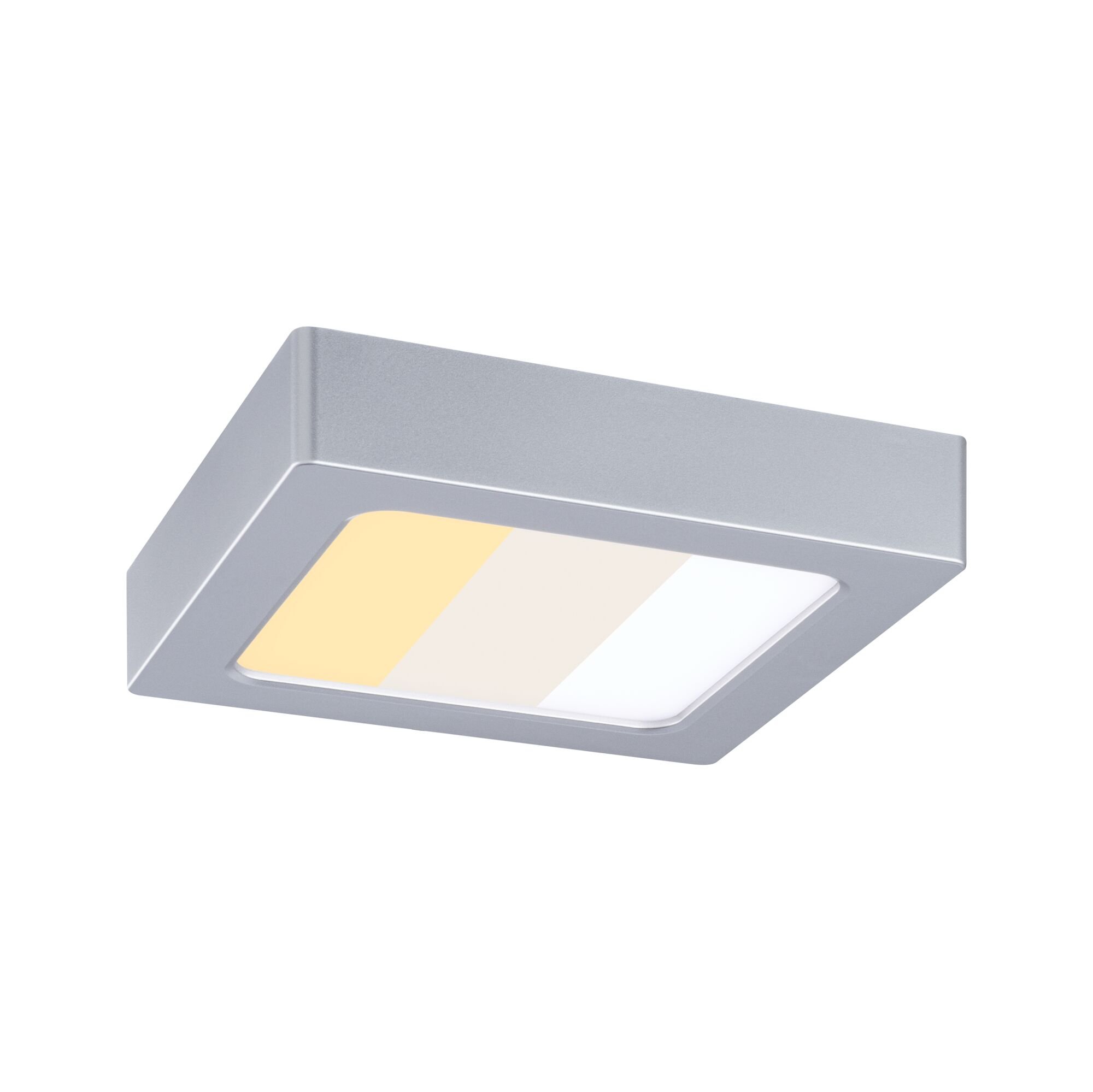 Levně P 71297 LED Panel Abia 2 White Select soumrakové a pohybové čidlo (HF) hranaté 170x170mm 9,5W 2700 - 4000K matný chrom - PAULMANN