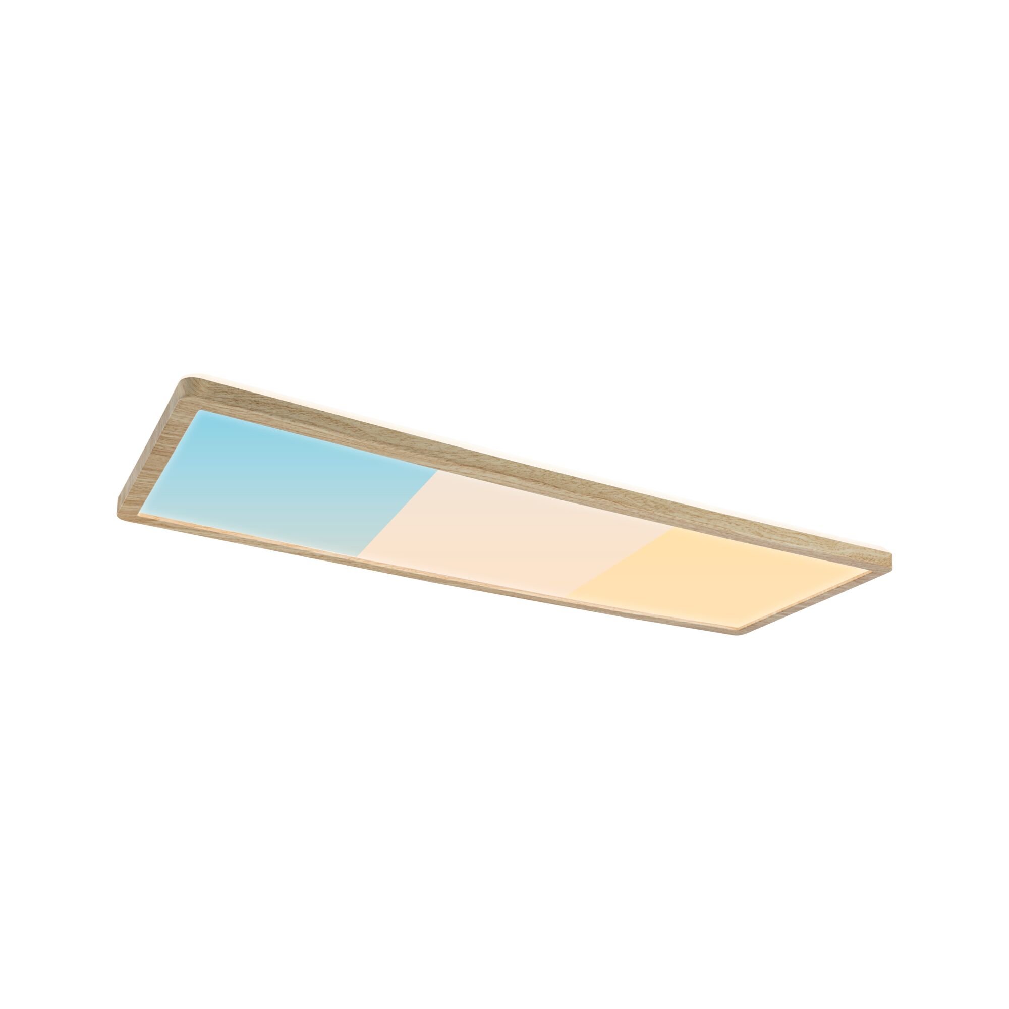 P 71311 LED Panel Atria Shine White Select IP44 hranaté 560x200mm 15,2W 3000 - 6500K design dřevo - PAULMANN