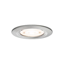 Obrázek pro produkt LED vestavné svítidlo Nova GU10 Flat nevýklopné IP44 4,9W 230V 2700K kov kartáčovaný - PAULMANN