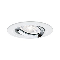 Obrázek pro produkt LED vestavné svítidlo Nova Plus GU10 Flat IP65 93mm 4,9W 230V stmívatelné 4000K bílá mat/chrom - PAULMANN