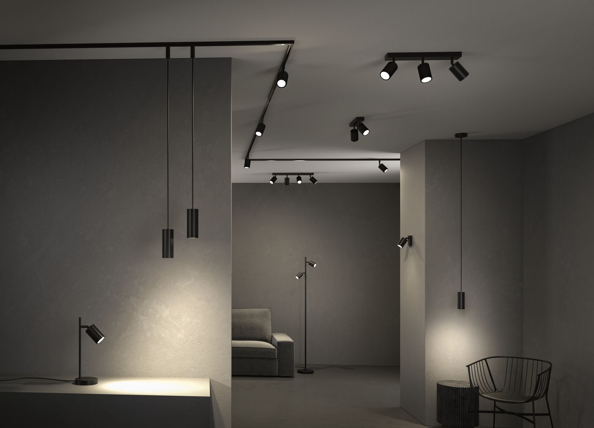 P 94923 Stolní lampa Lirena GU10 max. 7W černá mat kov - PAULMANN (obrázek 5)