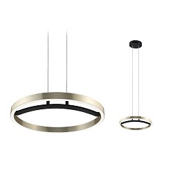 Obrázek pro produkt LED závěsné svítidlo 3-krokové-stmívatelné Melira 2700K 24W černá mat/zlatá - PAULMANN