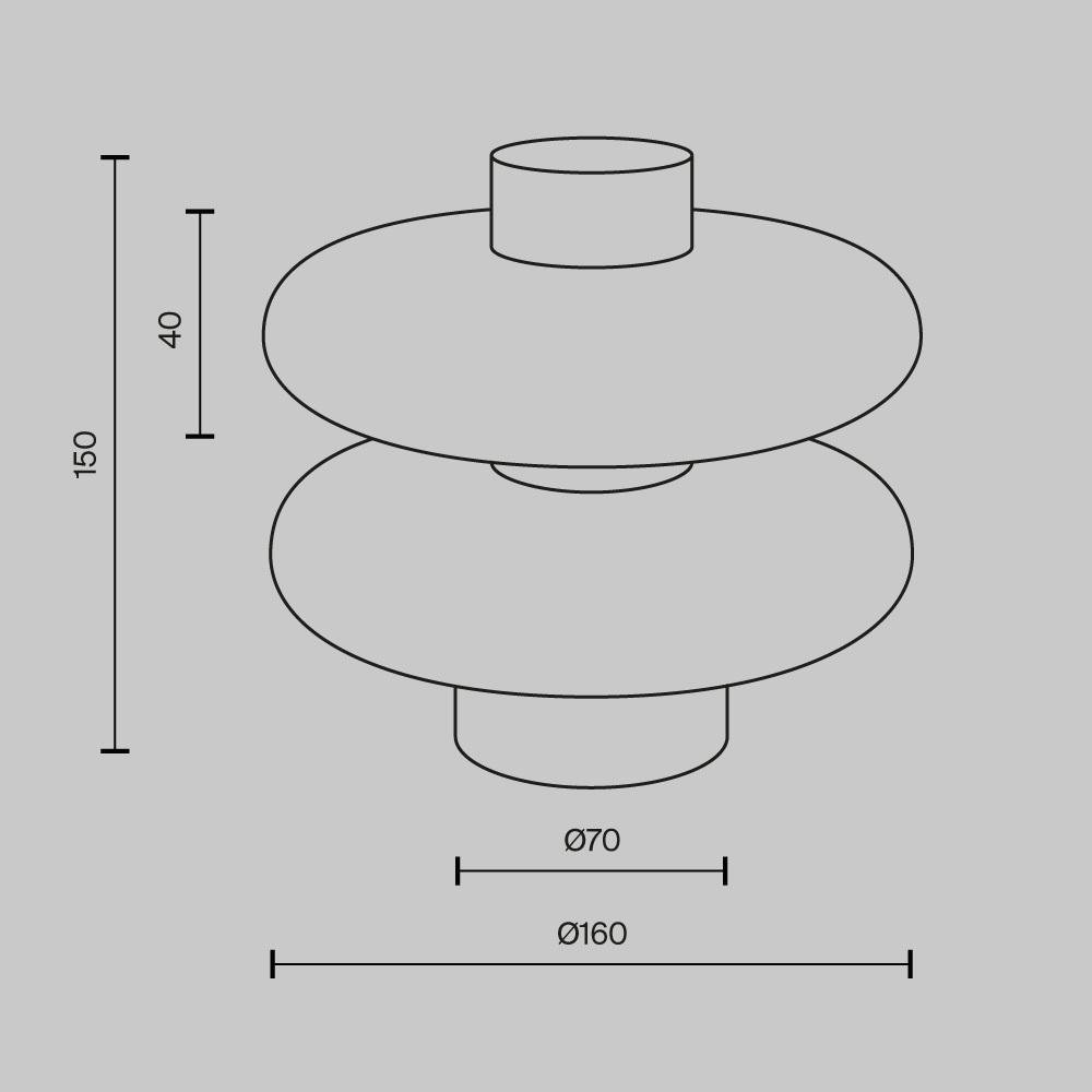 M MOD497TL-L8BRK Stolní lampa Nuvem 3000K 5W MOD497TL-L8BRK - MAYTONI (obrázek 6)