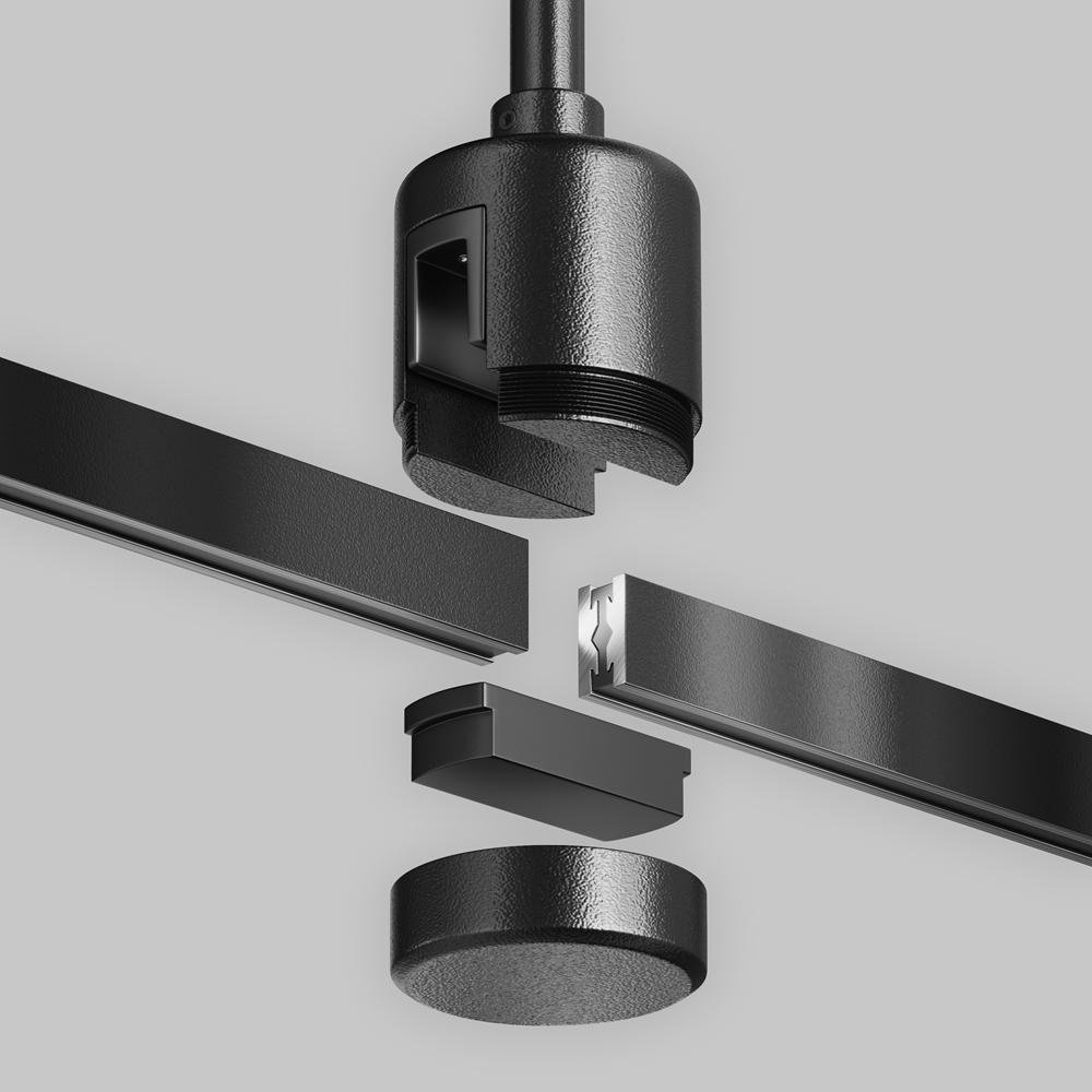 M TRA159C-IPC1-B Upevnění ke stropu dlouhé 700 mm s prodlužovací spojkou pro magnetickou lištu 24 V Flarity TRA159C-IPC1-B - MAYTONI (obrázek 3)