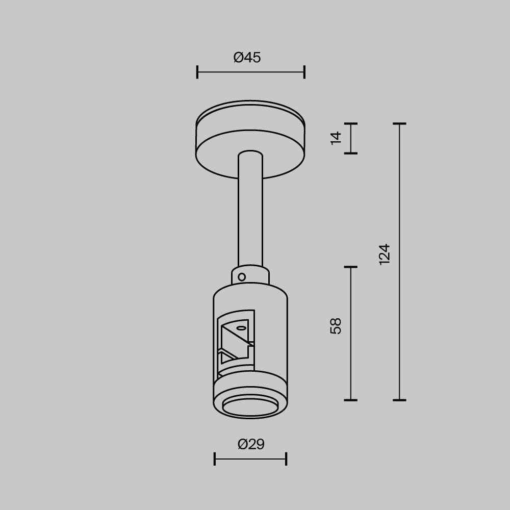 M TRA156C-S1-B Upevnění ke stropu krátké 78 mm pro magnetickou lištu 24 V Flarity TRA156C-S1-B - MAYTONI (obrázek 4)