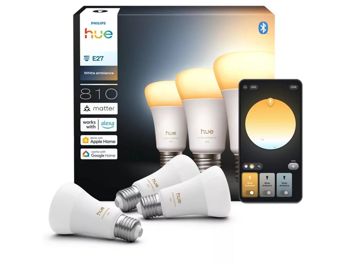 PH 8720169364721 Hue WA 810 smart žárovka A60 E27, 8W, 810lm, 1000-20000K (3 ks) - PHILIPS (obrázek 4)