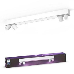 Obrázek pro produkt Hue 50607/31/P7 Hue WACA Centris stropní LED svítidlo 1x40W+GU10 4x5,7W 4200lm 2000-6500K RGB IP20 bílá - PHILIPS