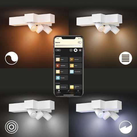 PH 8720169318731 Hue 50608/31/P7 Hue WACA Centris stropní LED svítidlo 1x25W+GU10 3x5,7W 2810lm 2000-6500K RGB IP20 bílá - PHILIPS (obrázek 9)