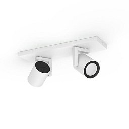 Obrázek pro produkt Hue 50622/31/P7 Hue WACA Argenta bodové LED svítidlo GU10 2x5,7W 350lm 2000-6500K RGB IP20 bílá - PHILIPS