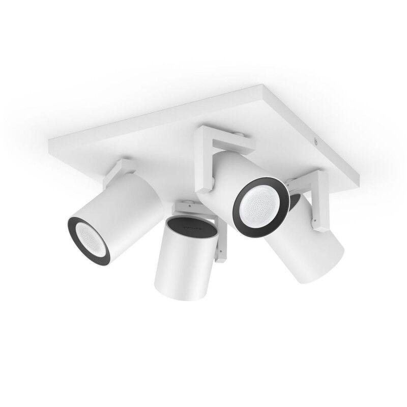 Levně PH 8720169318199 Hue 50624/31/P7 Hue WACA Argenta bodové LED svítidlo GU10 4x5,7W 350lm 2000-6500K RGB IP20 bílé - PHILIPS