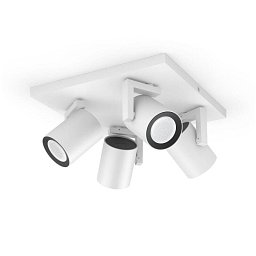 Obrázek pro produkt Hue 50624/31/P7 Hue WACA Argenta bodové LED svítidlo GU10 4x5,7W 350lm 2000-6500K RGB IP20 bílé - PHILIPS
