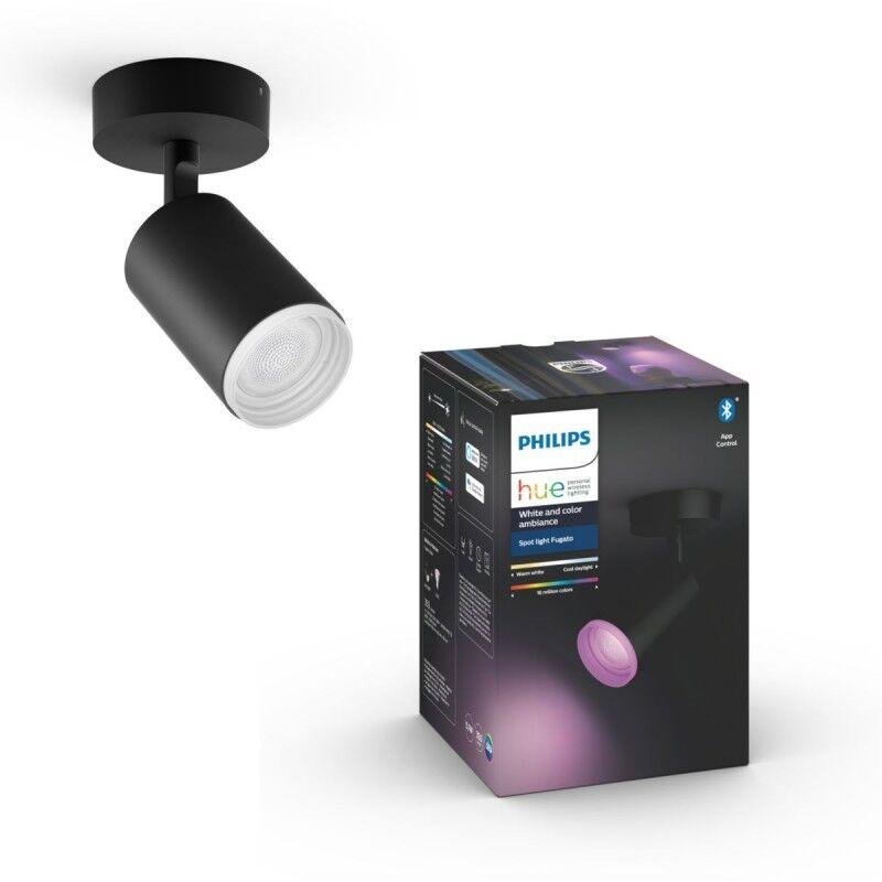 PH 8720169319639 Hue 50631/30/P7 Hue WACA Fugato bodové LED svítidlo GU10 5,7W 350lm 2000-6500K RGB IP20 černá - PHILIPS