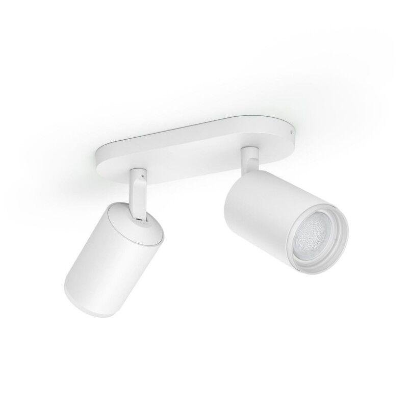 Levně PH 8720169319455 Hue 50632/31/P7 Hue WACA Fugato bodové LED svítidlo 2x GU10 5,7W 350lm 2000-6500K RGB IP20, bílé - PHILIPS