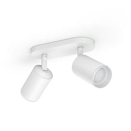 Obrázek pro produkt Hue 50632/31/P7 Hue WACA Fugato bodové LED svítidlo 2x GU10 5,7W 350lm 2000-6500K RGB IP20, bílé - PHILIPS
