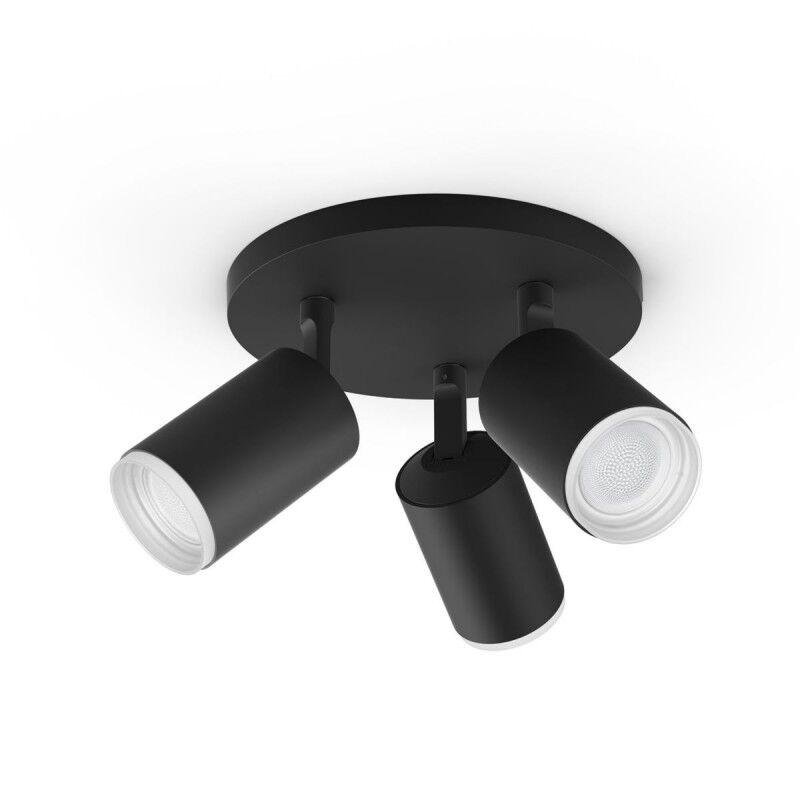 Levně PH 8720169319332 Hue 50633/30/P7 Hue WACA Fugato bodové LED svítidlo 3x GU10 5,7W 350lm 2000-6500K RGB IP20 černá - PHILIPS