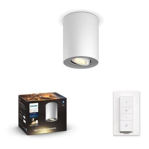 Levně PH 8720169320291 Hue WA Pillar bodové LED svítidlo GU10 1x5W 350lm 2200-6500K IP20 bílá + ovladač - PHILIPS