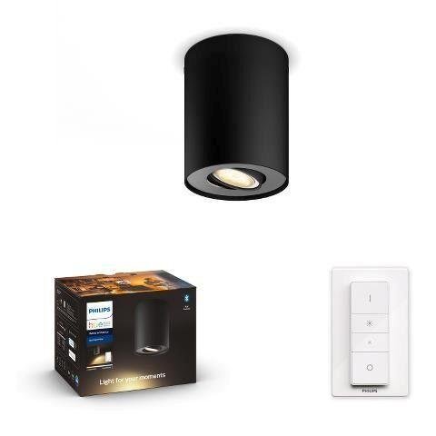 Levně PH 8720169320239 Hue WA Pillar bodové LED svítidlo GU10 5W 350lm 2200-6500K IP20 černá + ovladač - PHILIPS