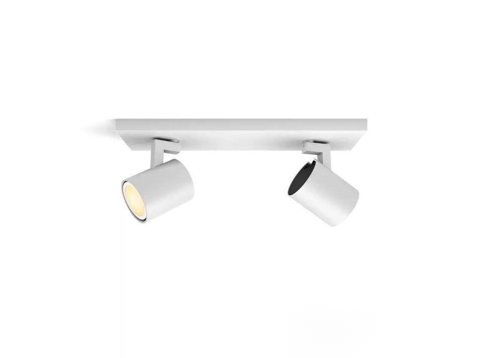Levně PH 8720169320475 Hue WA Runner bodové LED svítidlo GU10 2x4,2W 400lm 2200-6500K IP20 bílá +ovladač - PHILIPS