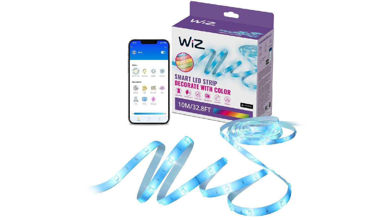 Levně PH 8720169077669 WiZ LED pásek 12W 2700-6500K RGB IP20 10m, stmívatelný - PHILIPS