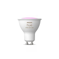 Obrázek pro produkt Hue WACA LED žárovka GU10 4,2W 400lm 2000-6500K RGB CRI80 IP20 - PHILIPS