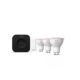 Obrázek pro produkt Hue WCA 3x LED žárovka, 4,2W, 400lm, ovladač, bridge - PHILIPS