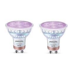 Obrázek pro produkt WiZ Smart LED 50W bodové světlo PAR16, 2× GU10 345lm 2200-6500K RGB - PHILIPS