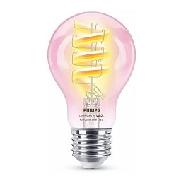 Obrázek pro produkt WiZ Smart LED Žárovka s tradičním vzhledem, čirá, 40 W 470lm 2200-6500K (RGB) A60 E27 - PHILIPS
