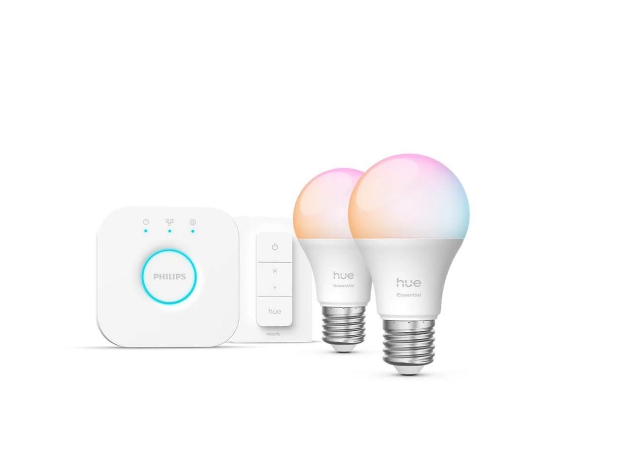 PH 8721103103659 Hue Essential WCA 806 žárovka 460 2x E27, 8W, 806lm, 2200-6500K RGB, ovladač, bridge - PHILIPS