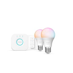 Obrázek pro produkt Hue Essential WCA 806 žárovka 460 2x E27, 8W, 806lm, 2200-6500K RGB, ovladač, bridge - PHILIPS