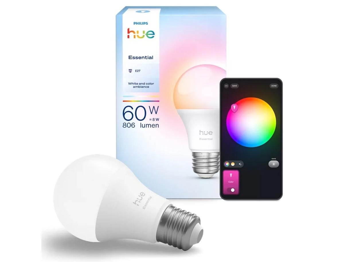 PH 8720169392182 Hue Essential WCA 806 žárovka 460 E27, 8W, 806lm, 2200-6500K RGB - PHILIPS (obrázek 4)