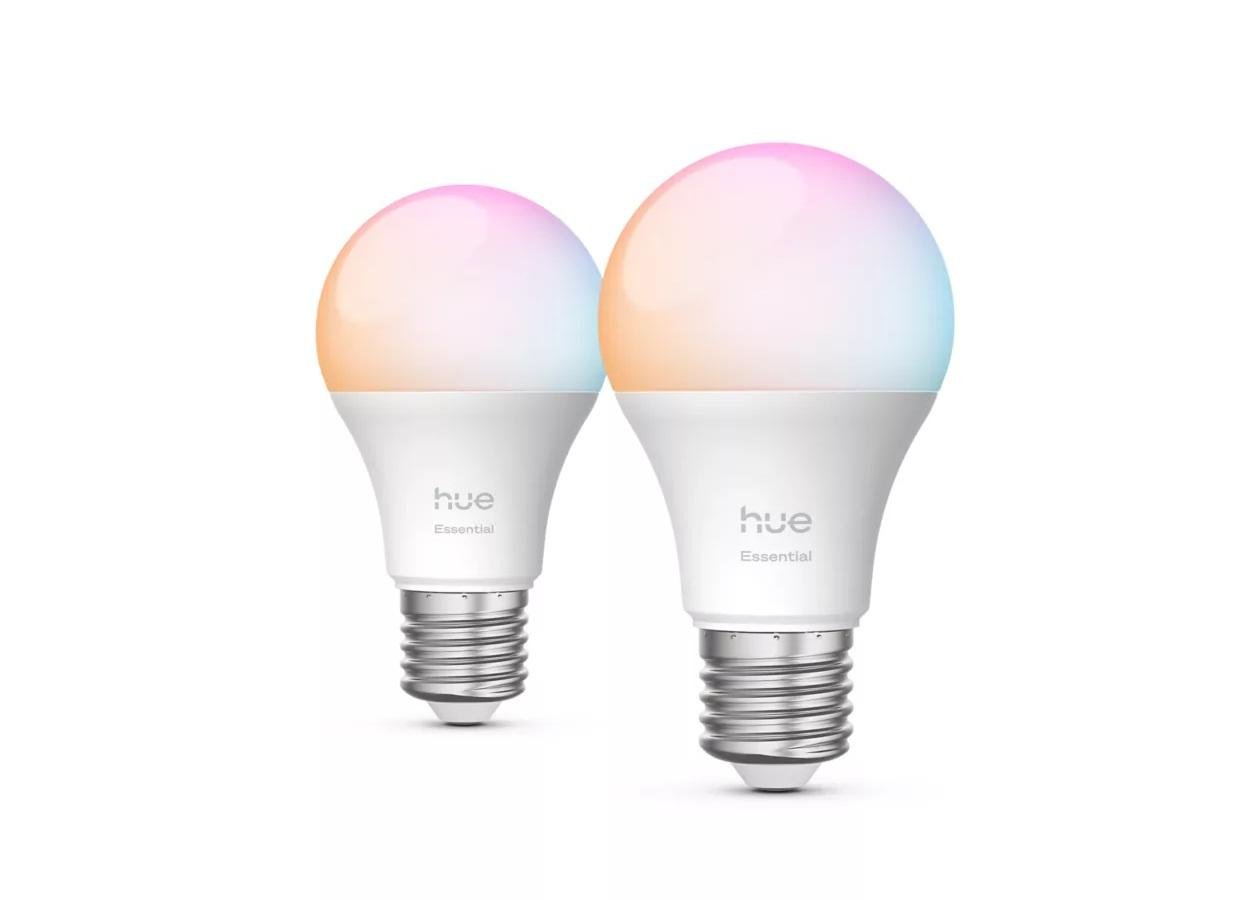 PH 8720169392243 Hue Essential WCA 806 žárovka 460 E27, 8W, 806lm (2 ks), 2200-6500K RGB - PHILIPS