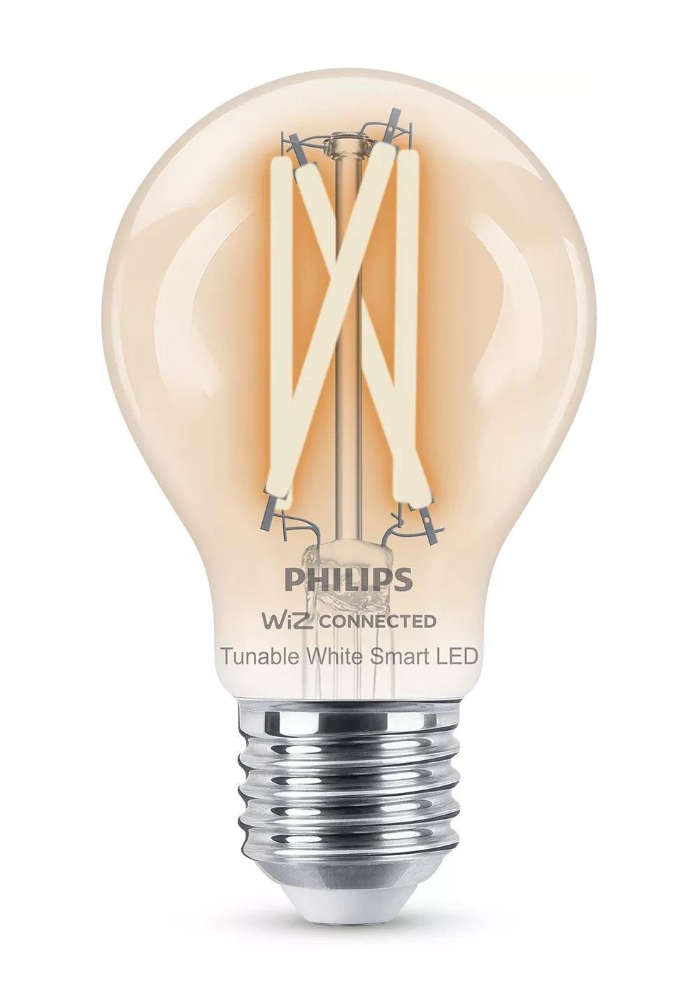 Levně PH 8719514371989 WiZ Smart LED Žárovka Filament čirá 7 W (ekv. 60 W) 806lm 2700-6500K A60 E27 - PHILIPS